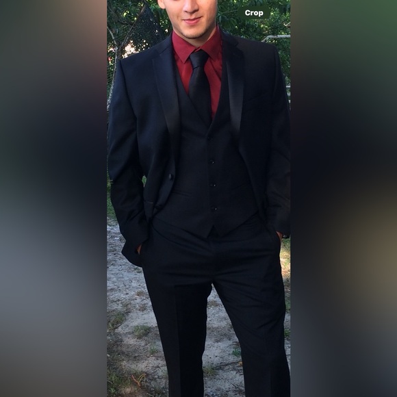 Bar III Slim-Fit Solid Wool Suit Vest, for Macy's - Picture 8 of 8